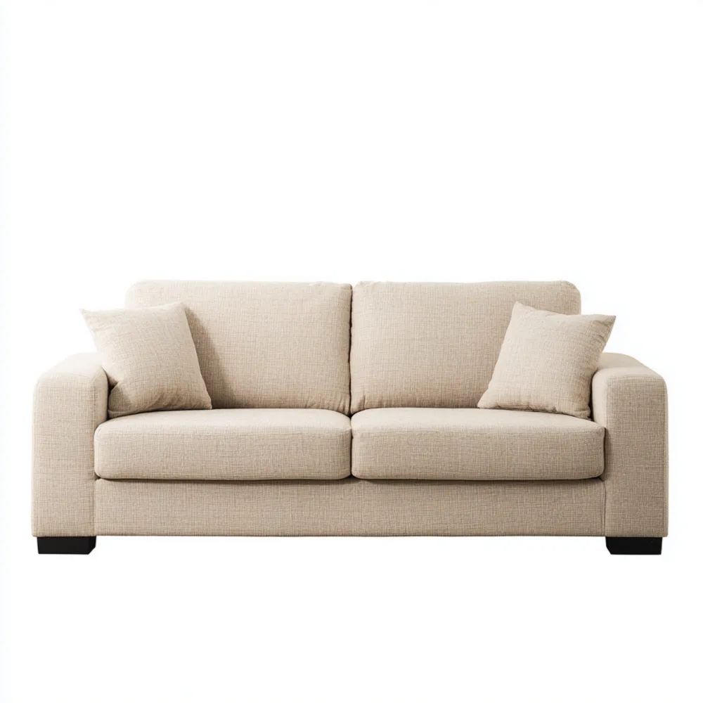 2-Sitzer-Sofa Stoff 180x90x85 cm – Beige – Modernes Design