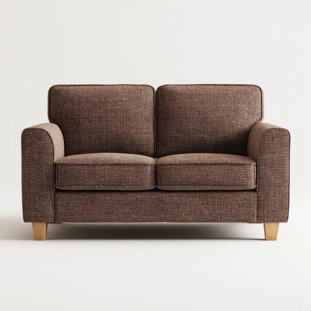 2-Sitzer-Sofa Stoff Braun 150x85x90 cm - Modernes Design