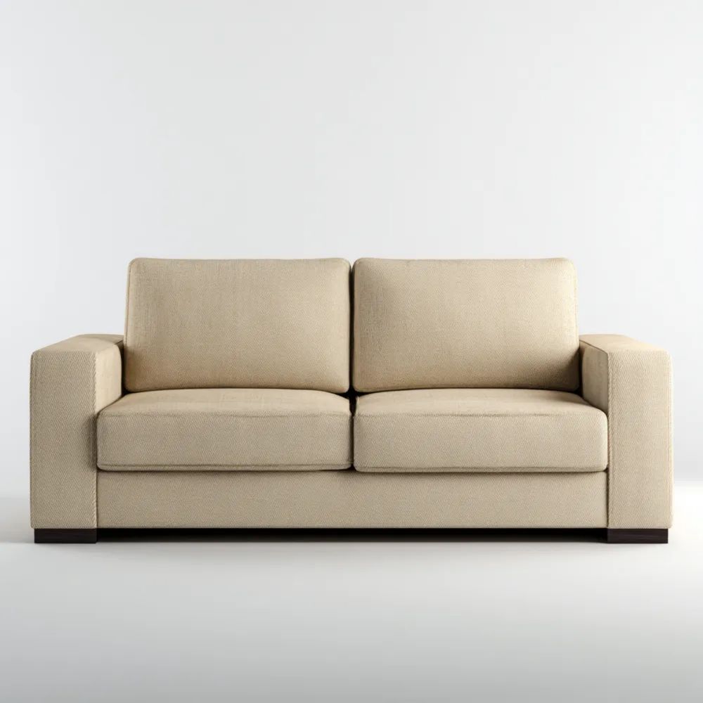 2-Sitzer-Sofa Stoff Beige - Modernes Design 180x85x75 cm