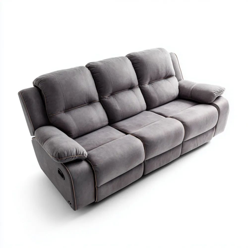 3-Sitzer-Sofa - 210x95x100 cm - Dunkelgrau - Moderner Stil