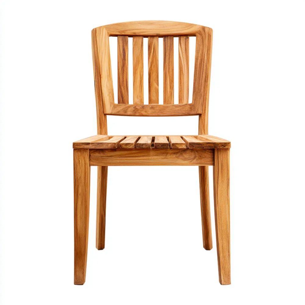 Sedia in legno Teak – 90x45x50 cm – Design rustico