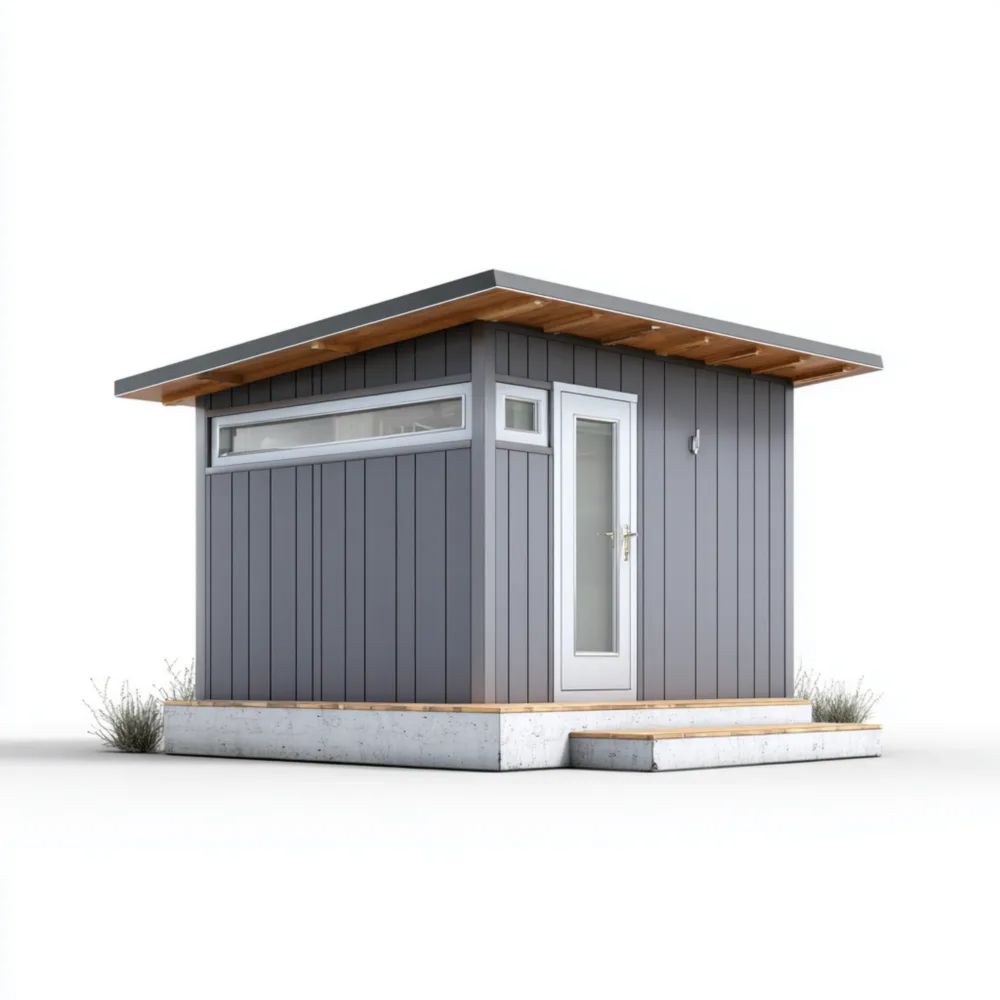 Casetta da giardino moderna 300x250x250 cm in Legno - Grigio