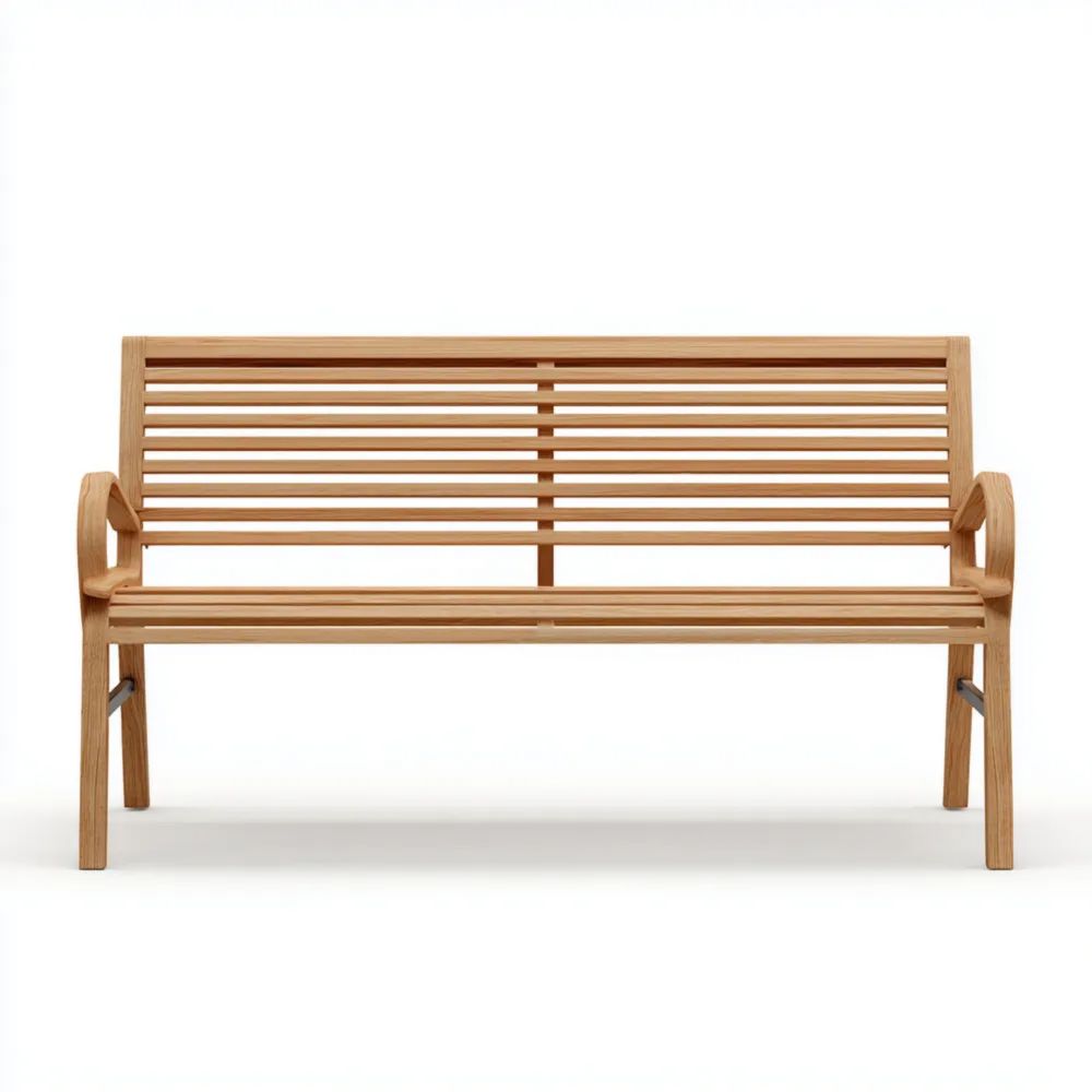 Gartenbank Holz 150x60x90 cm - Natur - Klassisches Design