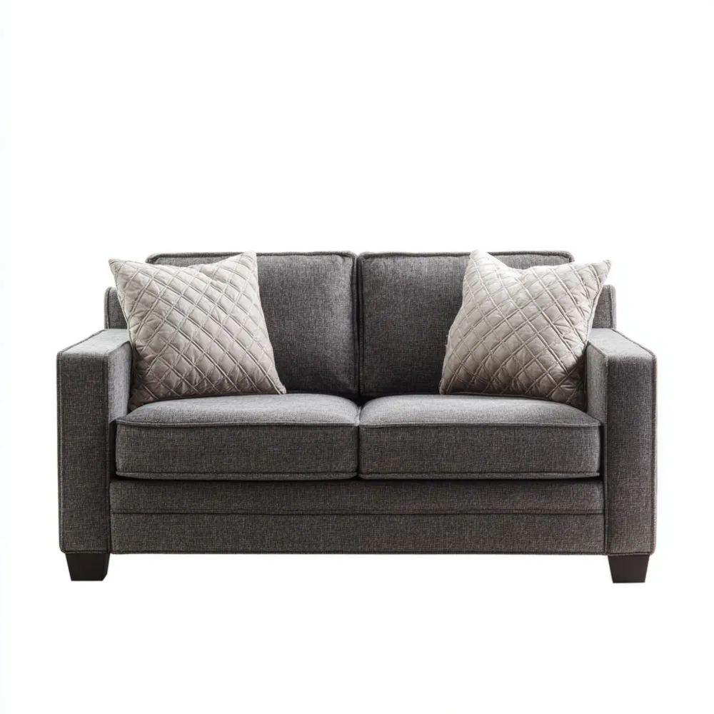 2-Sitzer-Sofa Stoff 150x85x80 cm - Dunkelgrau - Modernes Design