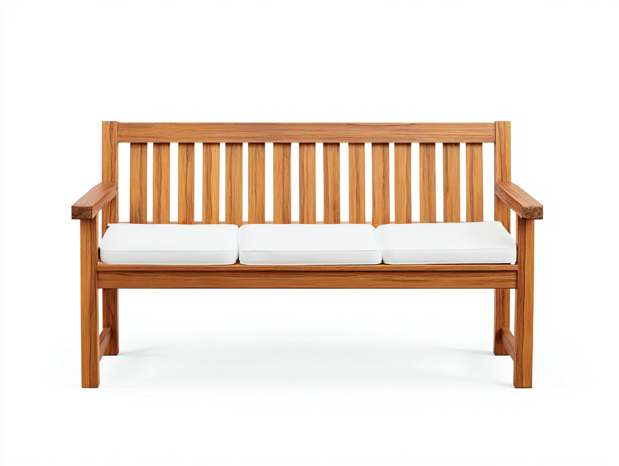 Gartenbank - Massivholz - 158x67x89 cm - Natur - Moderner Gartenstil-Craftgohub