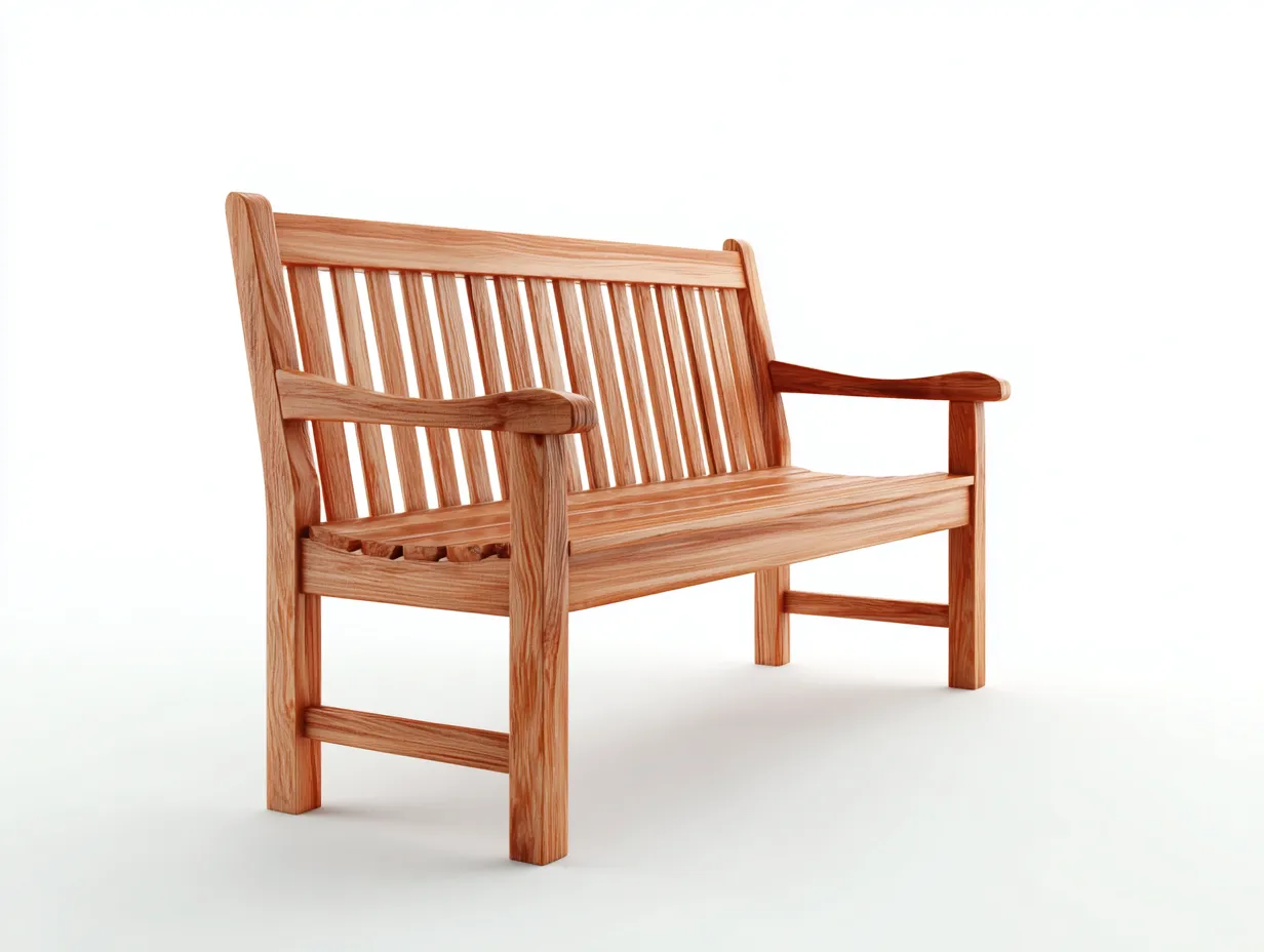 Gartenbank - Massivholz - 128x62x92 cm - Natur - Klassischer Gartenstil-Craftgohub