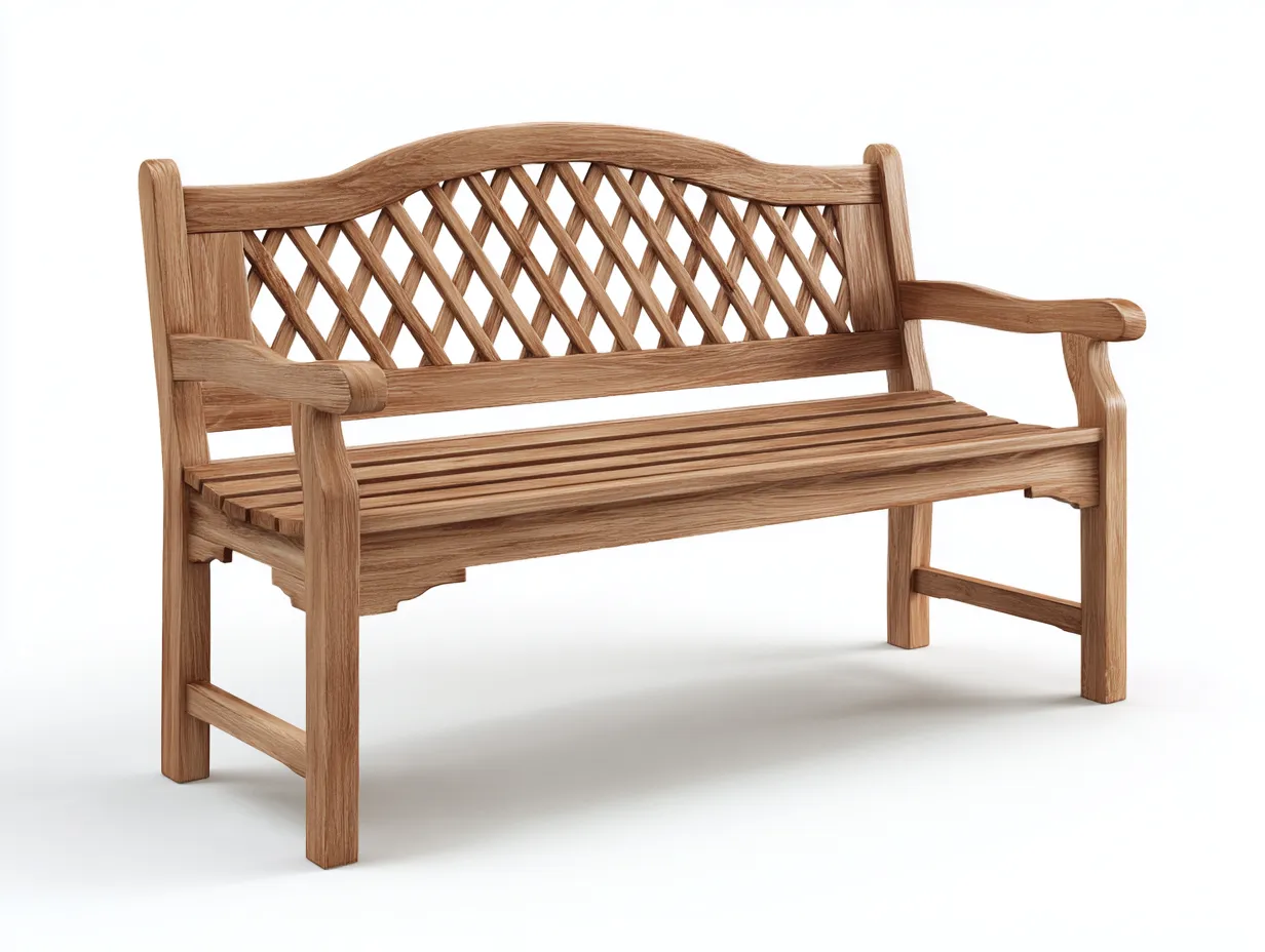 Gartenbank - Massivholz - 135x64x94 cm - Natur - Klassischer Gartenstil-Craftgohub