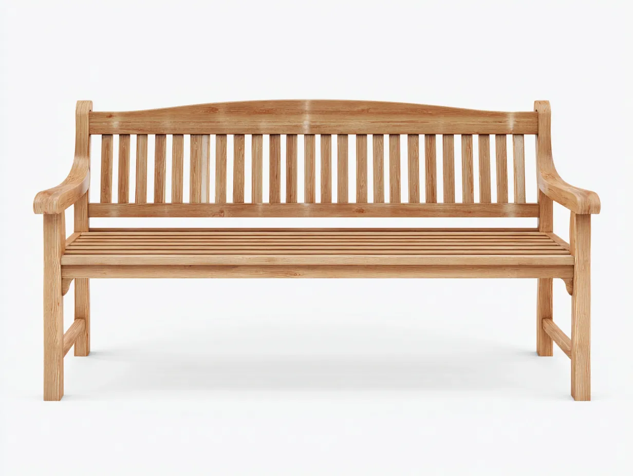 Gartenbank - Massivholz - 150x65x90 cm - Natur - Zeitloser Gartenstil-Craftgohub