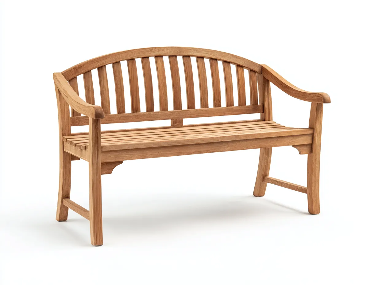 Gartenbank - Massivholz - 142x63x91 cm - Natur - Klassischer Gartenstil-Craftgohub