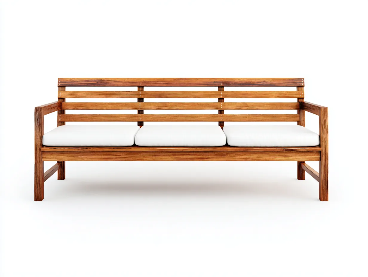 Gartenbank - Massivholz - 160x68x88 cm - Natur - Moderner Gartenstil-Craftgohub