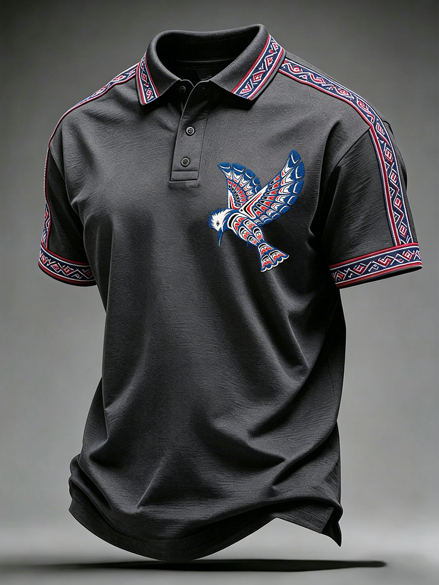 Men's Indigenous Art Casual Top