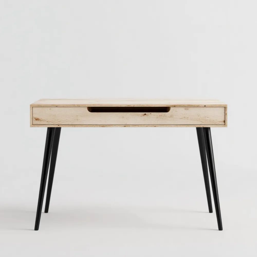 Scrivania in legno e metallo 100x50x75 cm – Design minimalista