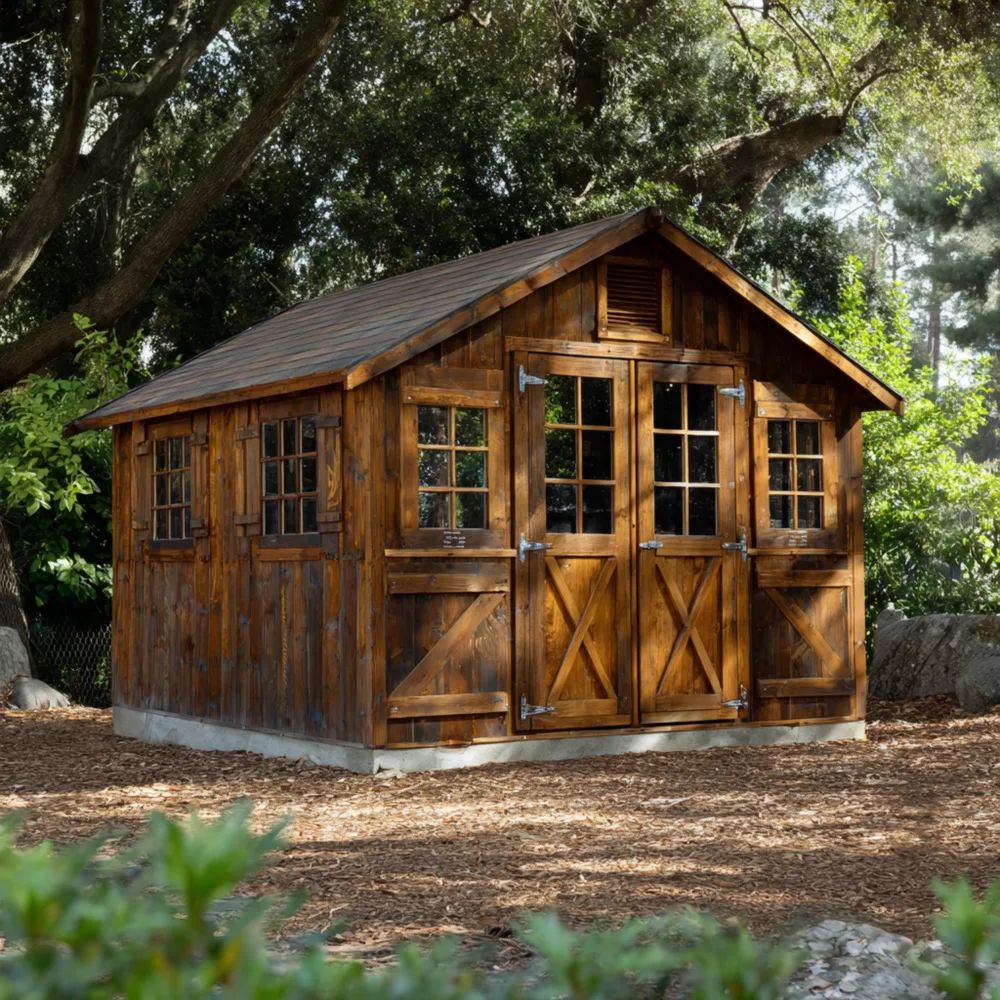 Casetta da giardino in legno 3x4x2,5 m - Marrone - Design tradizionale