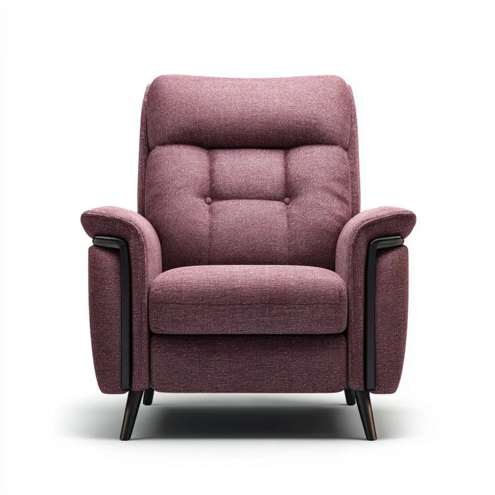 Poltrona Reclinabile Tessuto 90x95x95 cm – Rosso Vino – Design Contemporaneo