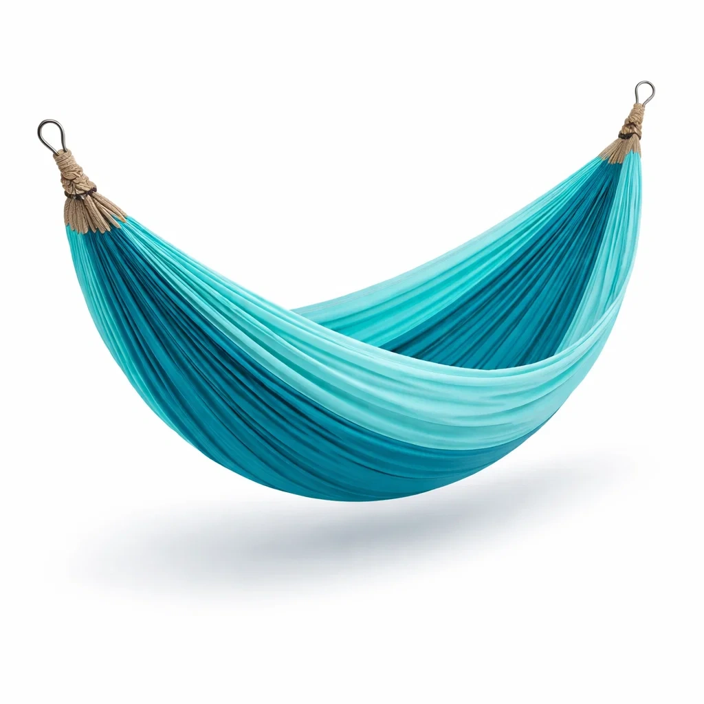 Hamac en nylon bleu et vert clair-COZYVI STAZZ