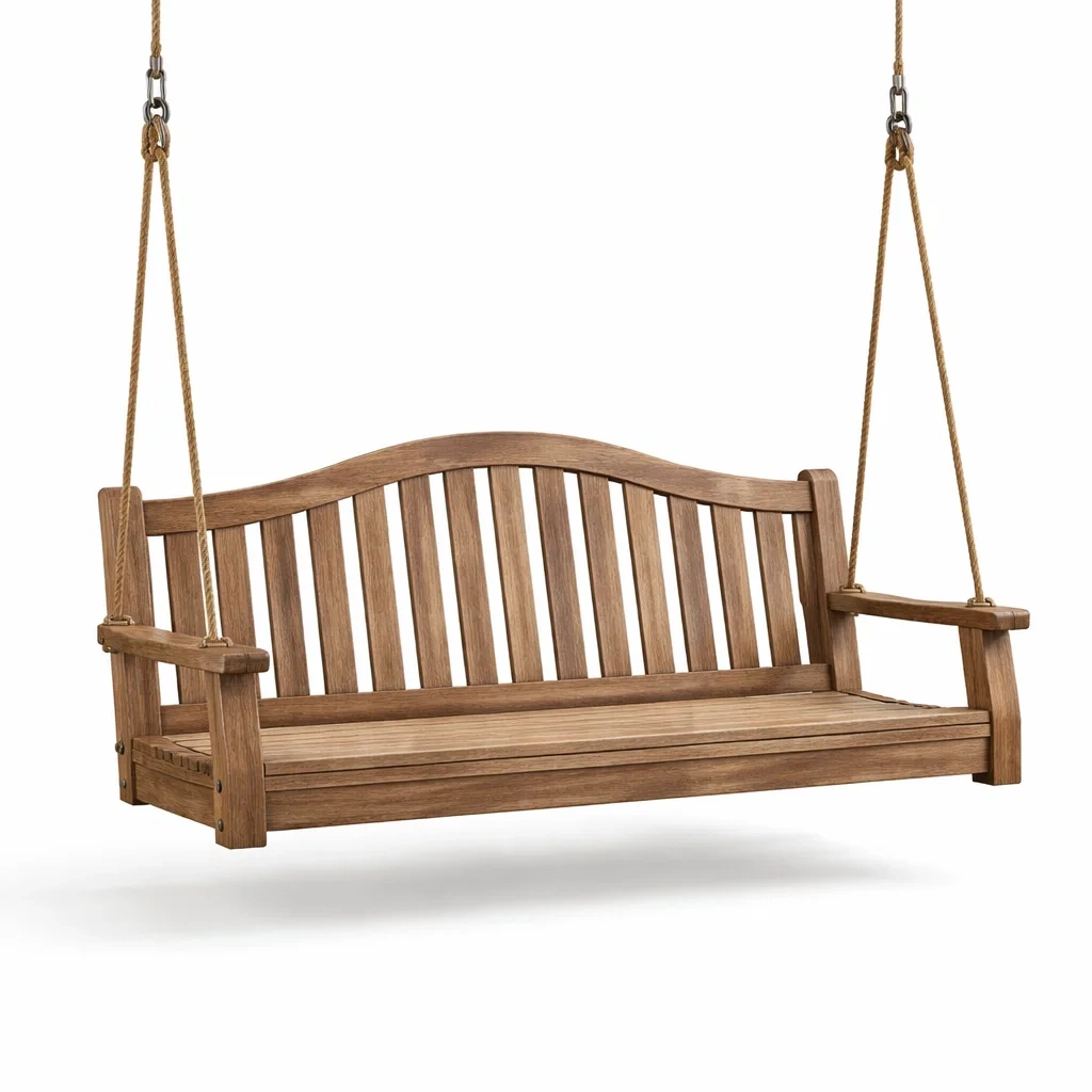 Balancelle de porche en bois de teck-COZYVI STAZZ