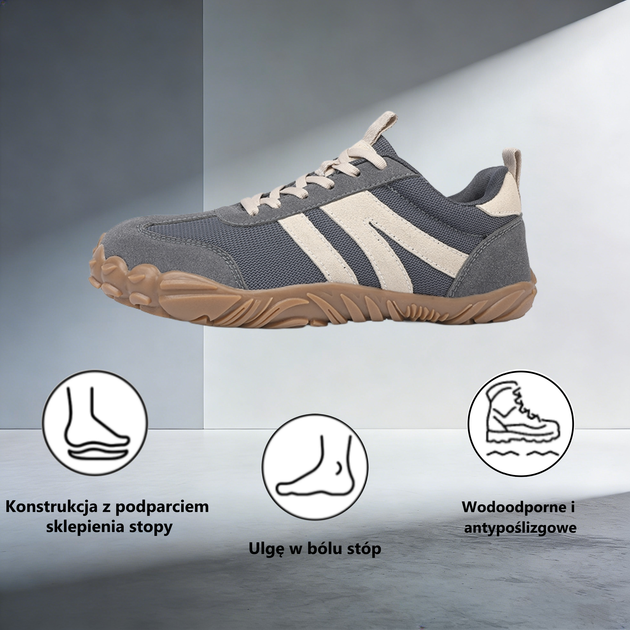 🔷50% zniżki dzisiaj – Nie przegap! ⬛ – Nowo opracowane buty ortopedyczne, zamszowe i materiałowe, miękkie i wygodne, wodoodporne i antypoślizgowe 🦶 – Łagodzi ból stóp