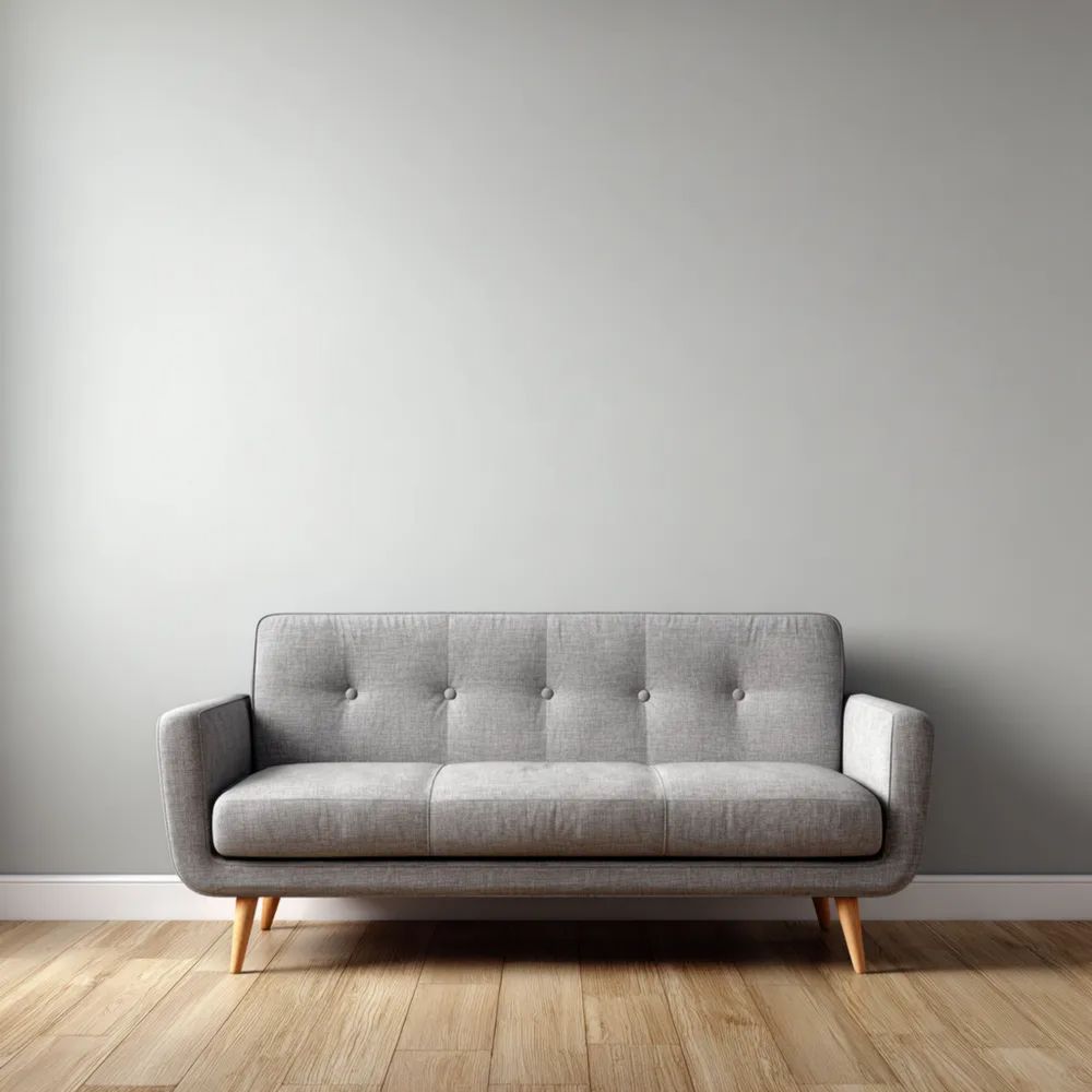 2-Sitzer-Sofa 150x85x75 cm – Hellgrau – Skandinavisches Design