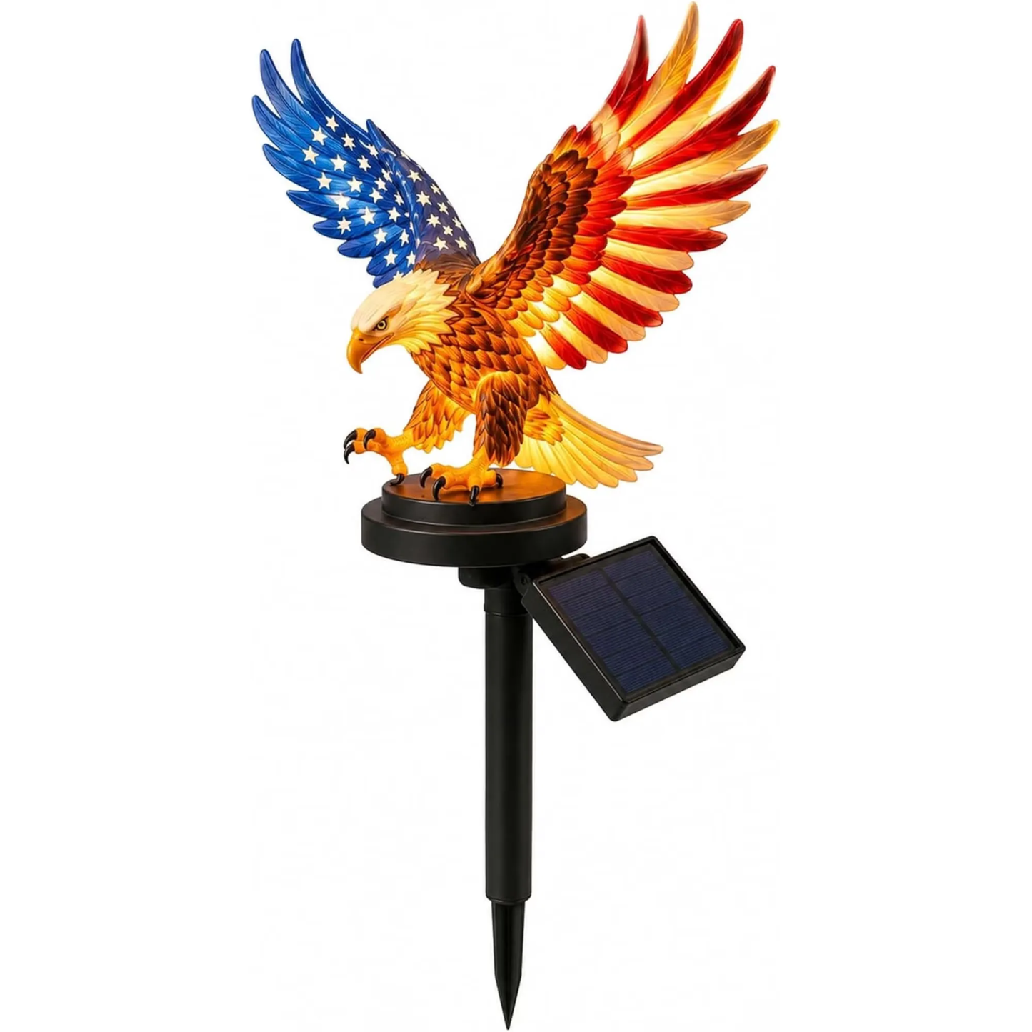 Personalized Eagle Solar Stake – America 250 Tribute 🇺🇸🦅