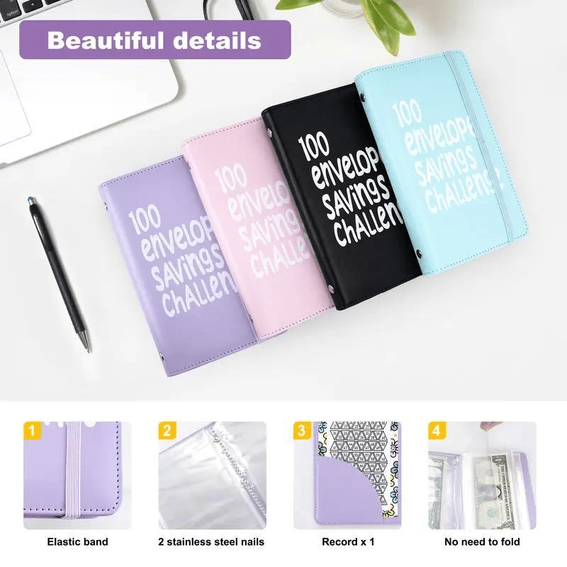 ⏰Last 3 Hours - New Year's Lowest Price! 🎉 -- ✉️100 Envelope Savings Challenge Book