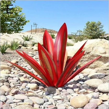 New Iron Art Agave Plant Ornaments Agave Garden Ornaments
