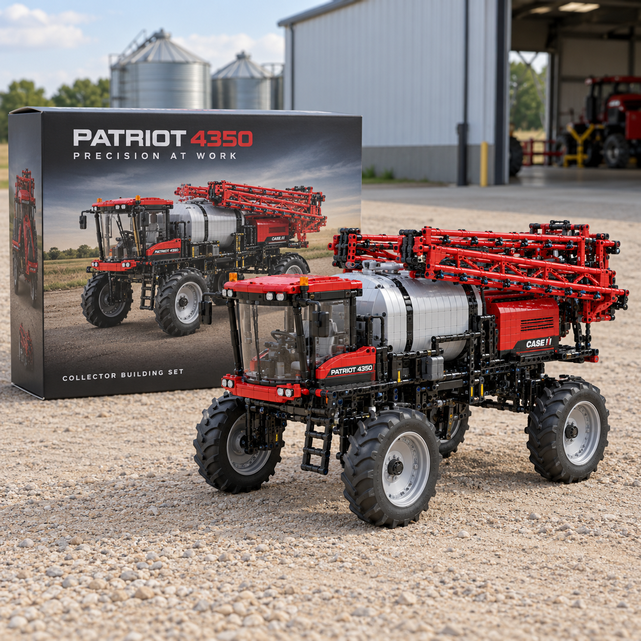 Patriot 4350 agricultural sprayer building set and collector packaging