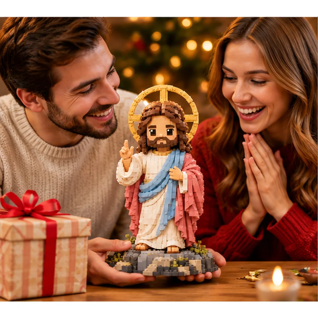 Jesus Blessing Figure building set package and parts