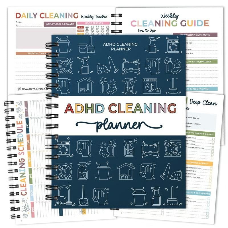 🔥Hot Sale 49% OFF - 📅 New Release📕2026 ADHD Cleaning Planner — Designed for ADHD Minds