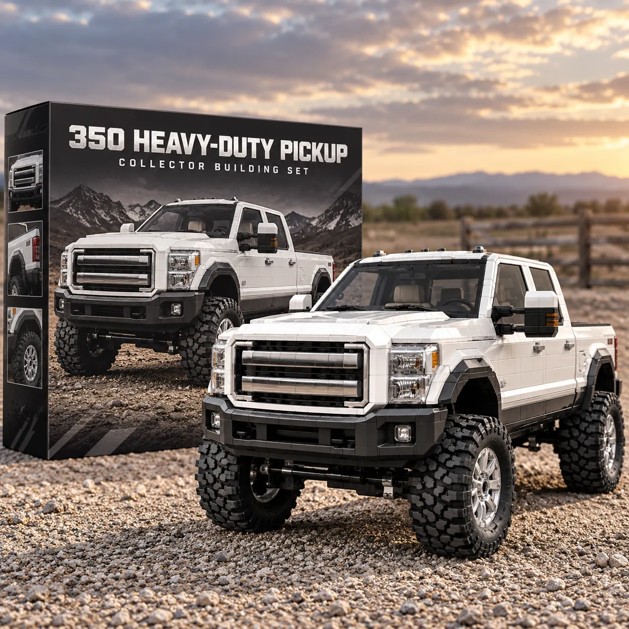 350 heavy-duty pickup collector building set