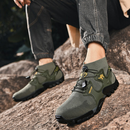 Portable Tied orthopedic hiking shoes