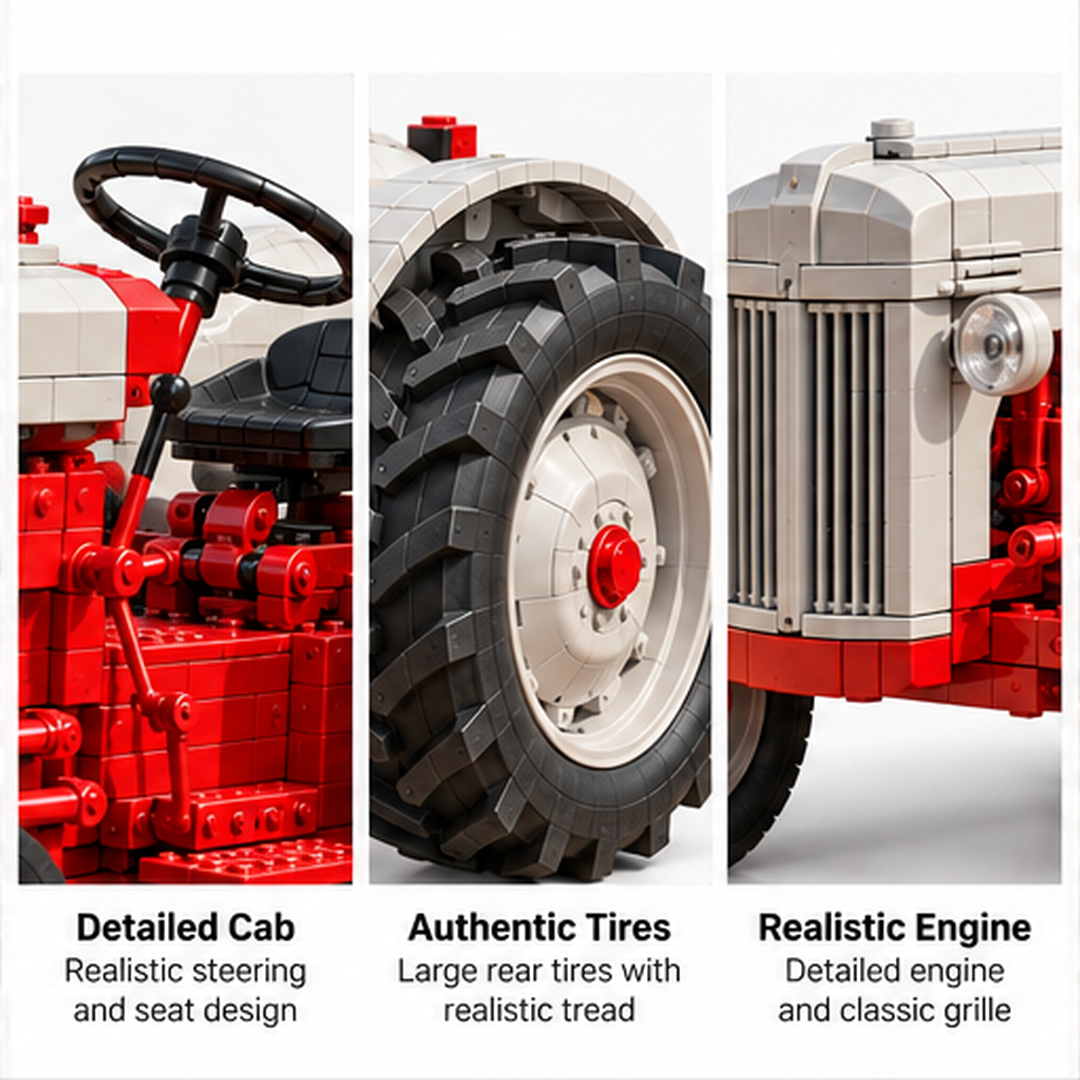 8N Farm Heritage vintage tractor collector building set