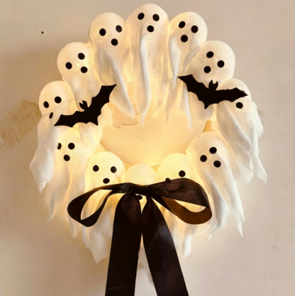 🏆Flash Sale⚡50K+ SOLD! Almost Gone💥Lit Ghosts Wreath