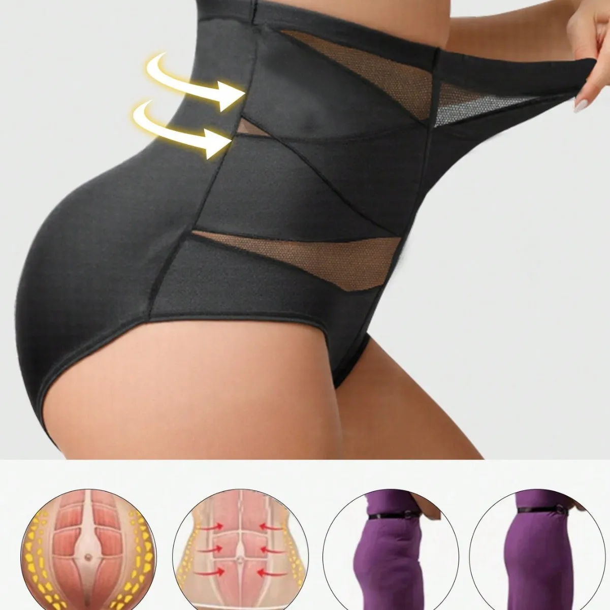 High-Waist Tummy Control Shaping Panty for Postpartum & Curvy Women