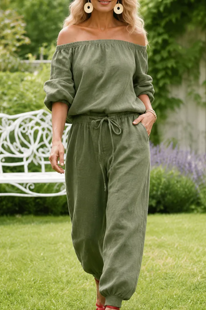 Last Day 70% OFF — Effortless One-Shoulder Jumpsuit