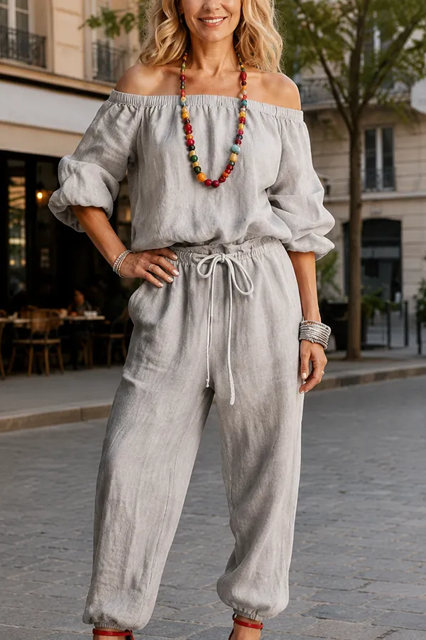 Last Day 70% OFF — Effortless One-Shoulder Jumpsuit