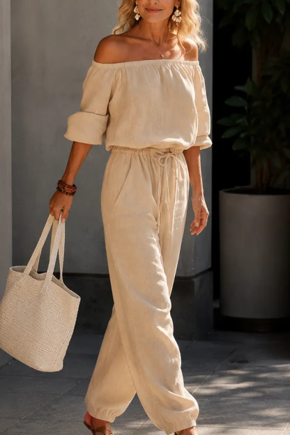 Last Day 70% OFF — Effortless One-Shoulder Jumpsuit
