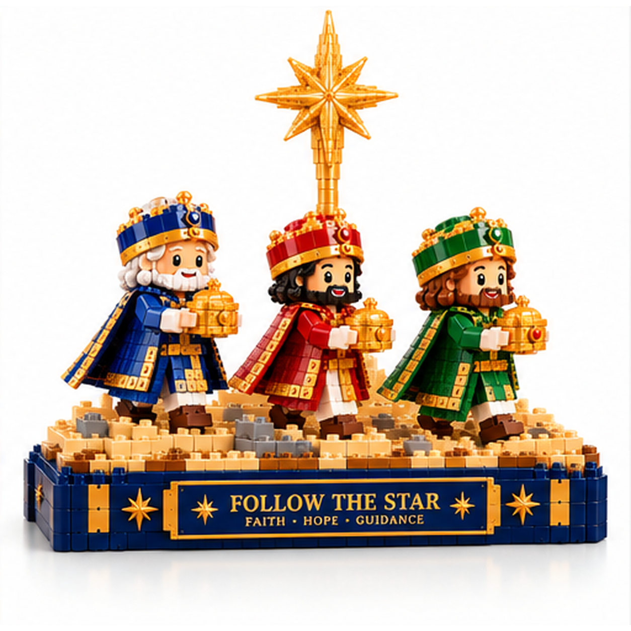 Complete Follow the Star building block display