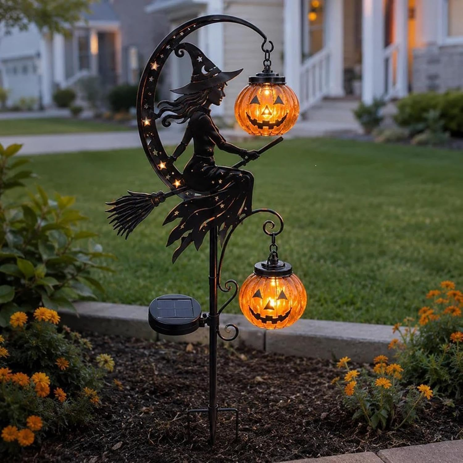 🎃Halloween Early Bird Special Sale 49% OFF-Pumpkin Moon Garden Stake Light