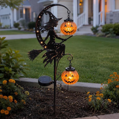 🎃Halloween Early Bird Special Sale 49% OFF-Pumpkin Moon Garden Stake Light