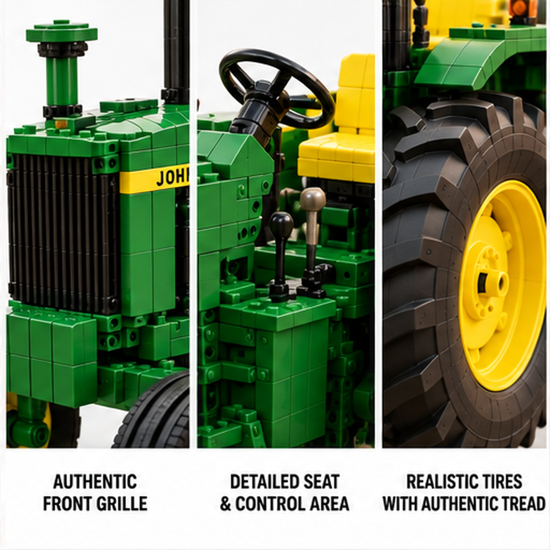 John Deere 4020 collector model displayed in a living room, office, collector shelf and farmhouse setting