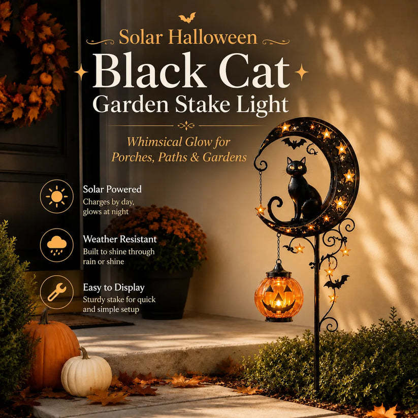 🎃Halloween Early Bird Special Sale 49% OFF-Pumpkin Moon Garden Stake Light