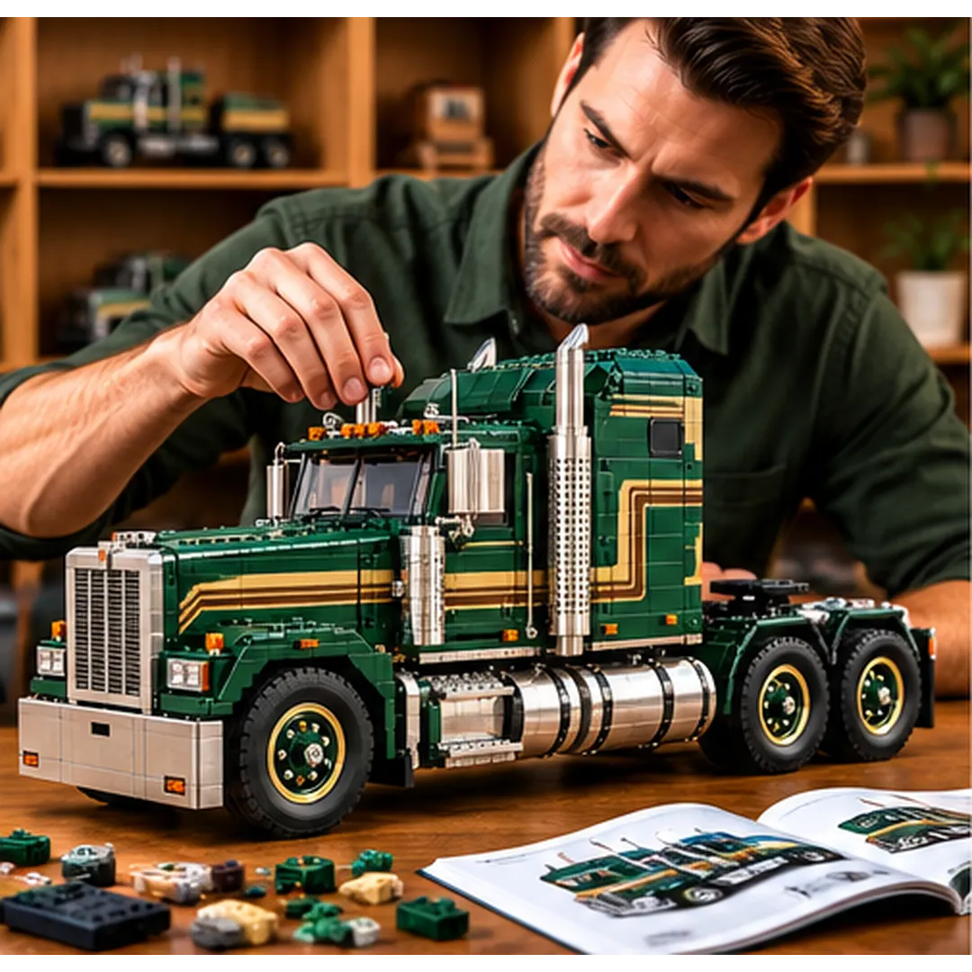 Super-Liner II grille engine cab tanks exhaust and tandem axle details