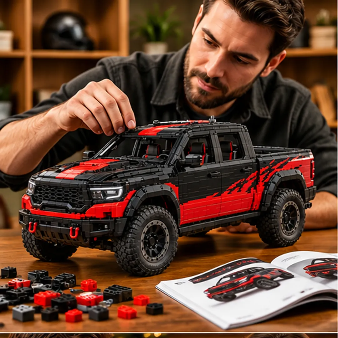 RAM 1500 SRT TRX Bloodshot Night inspired collector building set gift presentation