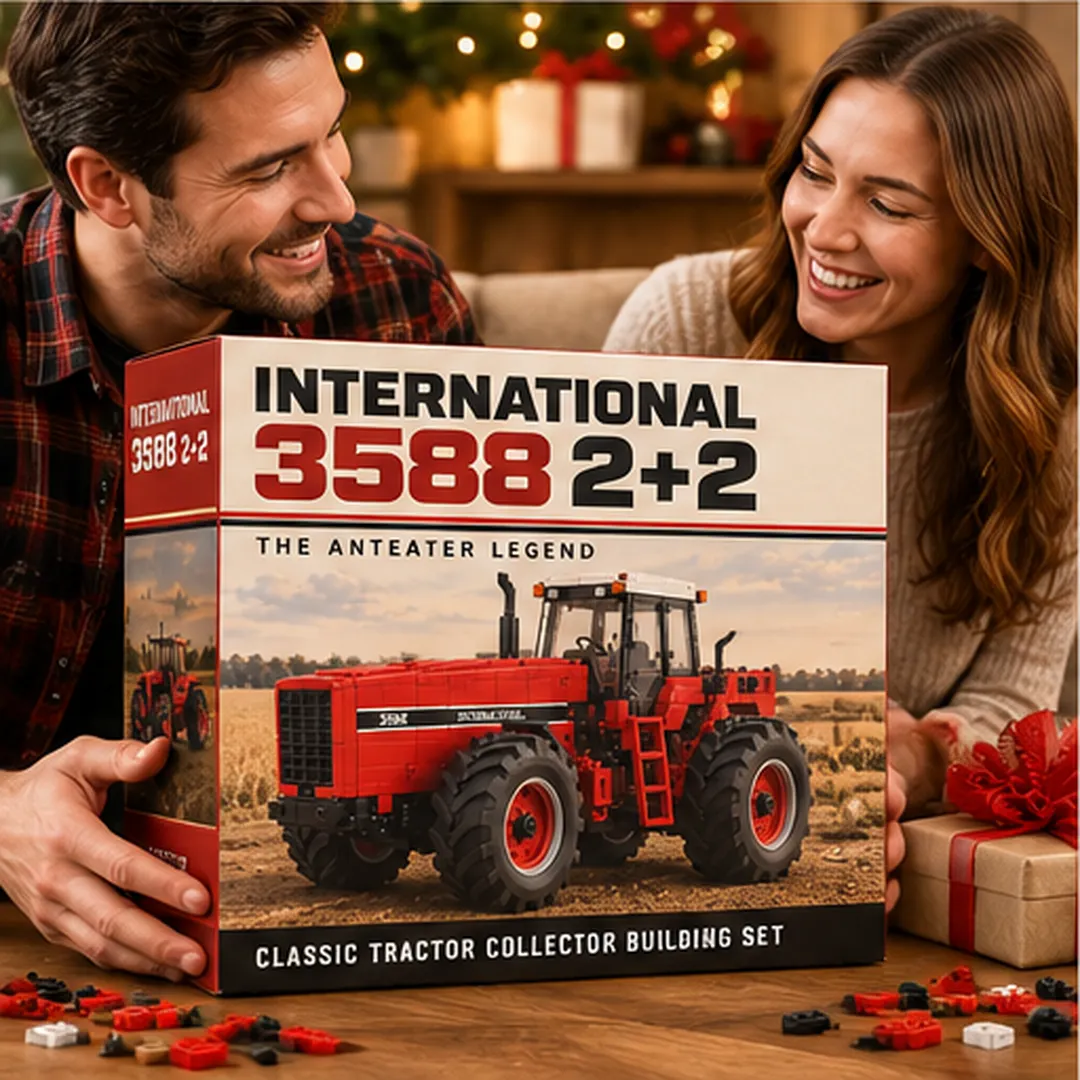 International 3588 front grille cab ladder and tire details