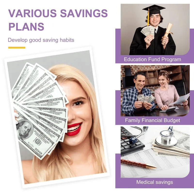 ⏰Last 3 Hours - New Year's Lowest Price! 🎉 -- ✉️100 Envelope Savings Challenge Book