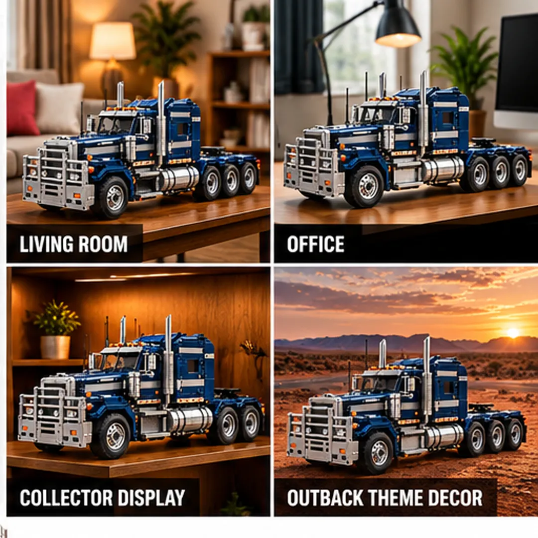 Heavy hauler brick building set as a gift for truck enthusiasts