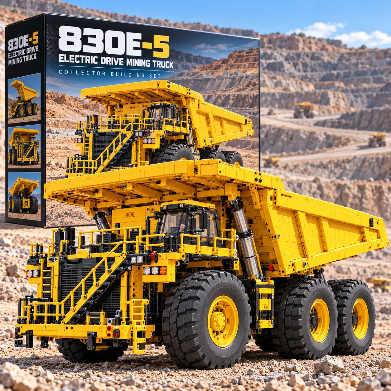 830E-5 mining haul truck collector building set with packaging