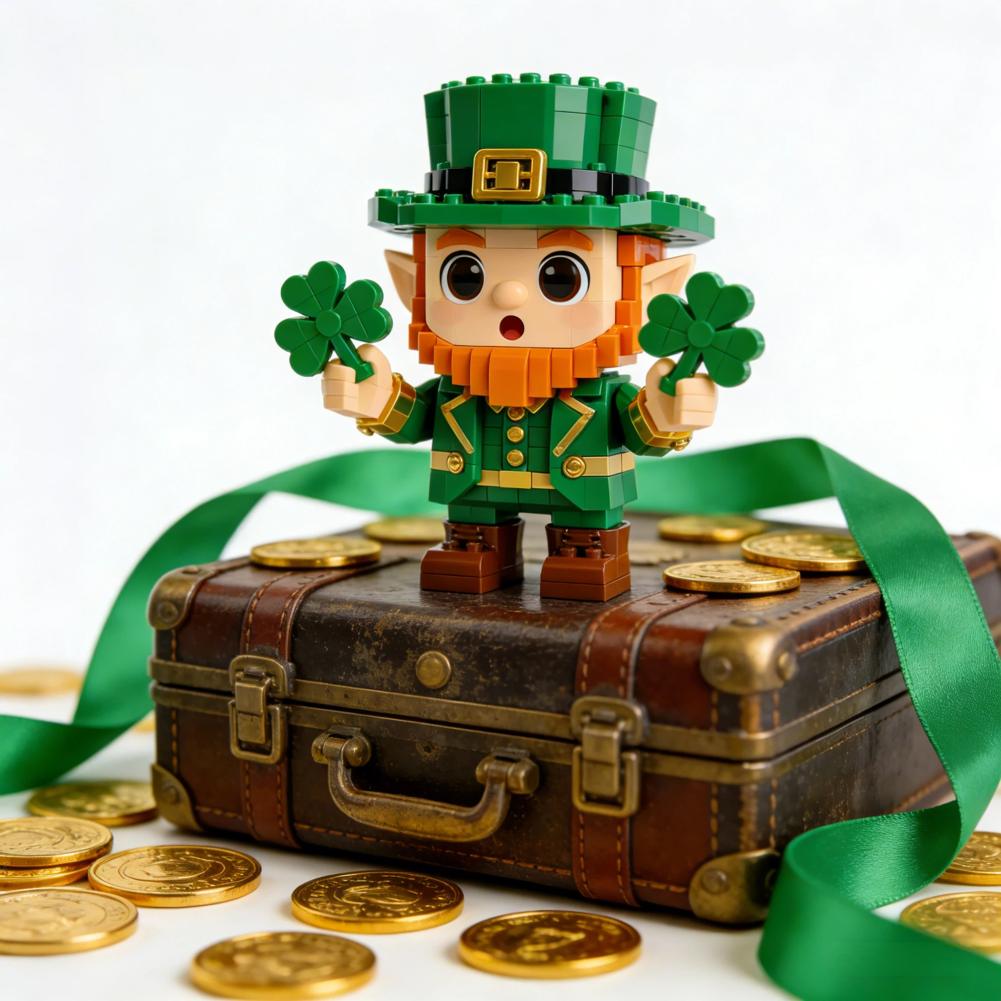 Lucky Leprechaun St. Patrick’s Day Brick Set – Limited Edition Good Luck Collectible☘️