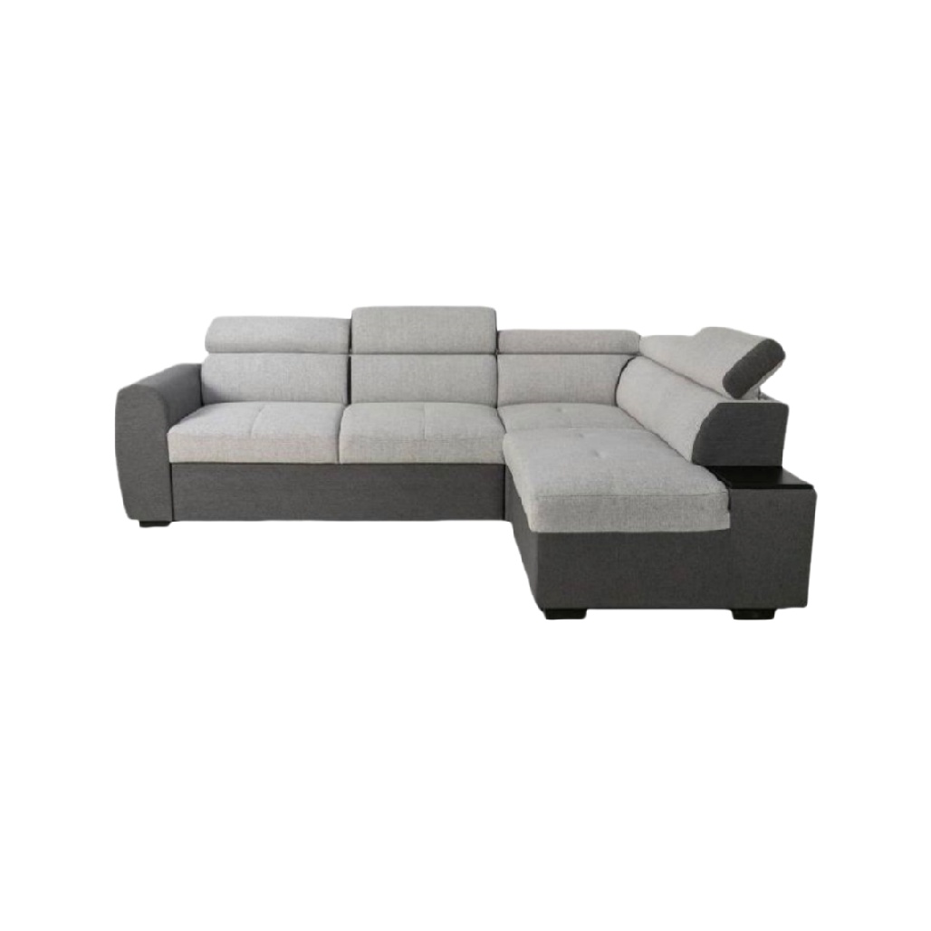 Canapé d'angle en tissu pour salon - 240 x 150 x 85-woodemix.com