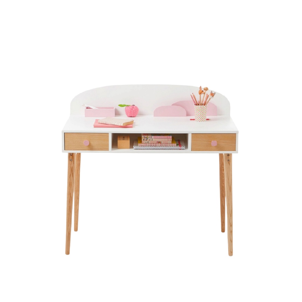 Bureau pour enfant en bois et MDF - Pour l'étude et le jeu - 120 x 60 x 75-carveera.com